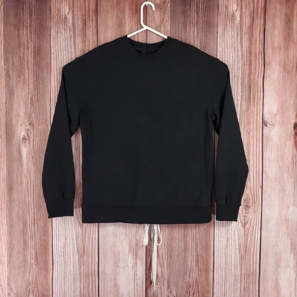 *READ* DBYDGNAK Unisex Size Large Black Back Lace Up Sweatshirt - Picture 3 of 16